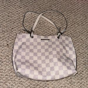 ✨NWOT!✨ WHITE STEVE MADDEN CHECKERED TOTE